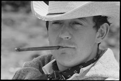 Louis Malle on set of 
