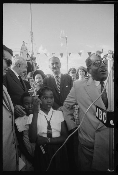 Lyndon B. Johnson in Jamaica by Orlando Suero