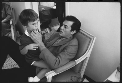 Tony Curtis with Daughter Jamie Lee Curtis by Orlando Suero