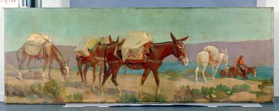 Anheuser-Busch Pack Mules by Oscar Edward Berninghaus
