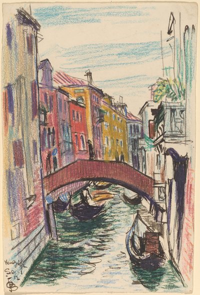 Canal, Venice by Oscar F. Bluemner