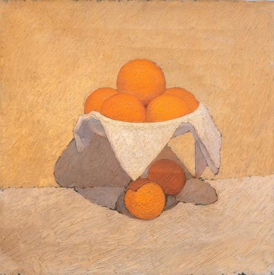 Fruit Stand with Oranges by Oscar Ghiglia