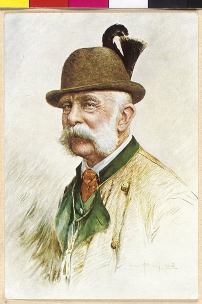 Emperor of Austria Franz Joseph I by Oskar Bruch