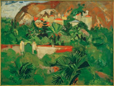 Italian Landscape with Gate, Levanto by Oskar Moll