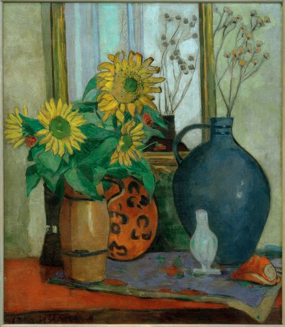 Sunflowers with Matisse Bowl by Oskar Moll