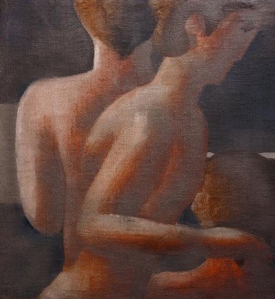 Three Nudes, Silver Frieze III by Oskar Schlemmer