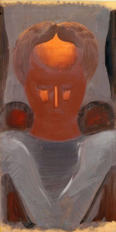 Head with Illuminated Forehead by Oskar Schlemmer