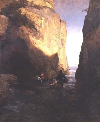 Entering the Grotto by Oswald Achenbach