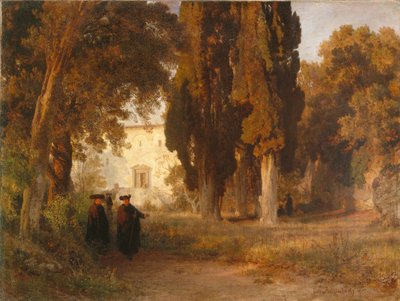 The Monastery Garden by Oswald Achenbach
