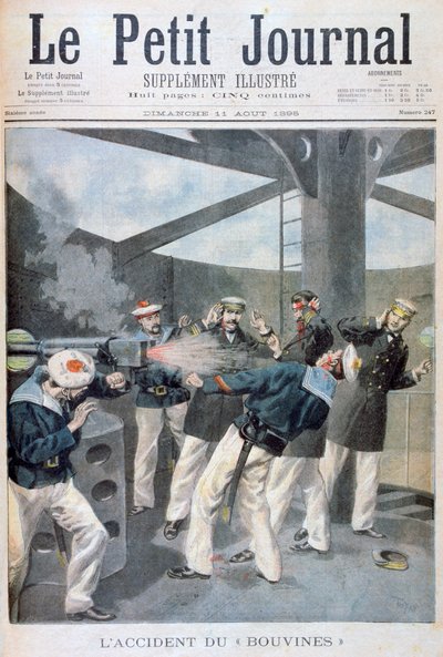 Accident on the French Warship Bouvines by Oswaldo Tofani