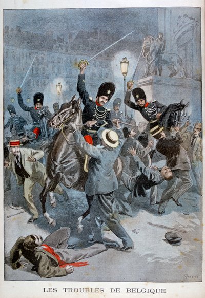 Trouble in Belgium, 1899 by Oswaldo Tofani