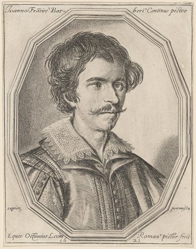 Giovanni Francesco Barbieri, called Guercino by Ottavio Leoni