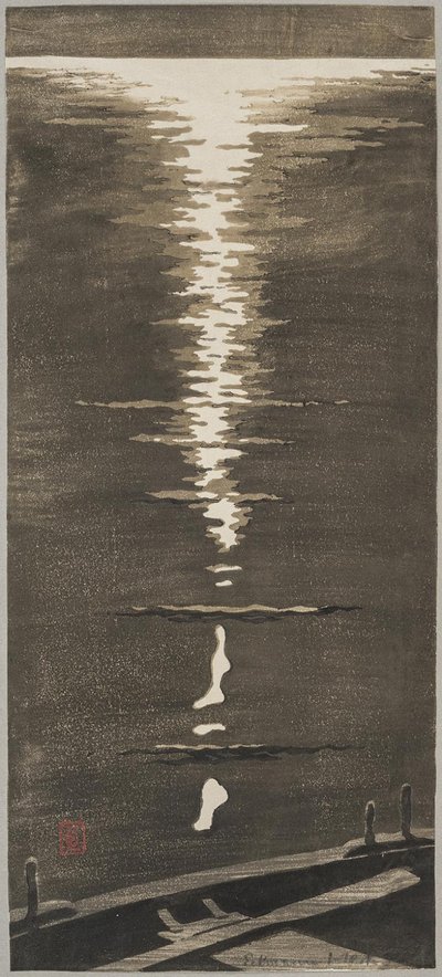 Moonlight on the Sea by Otto Eckmann