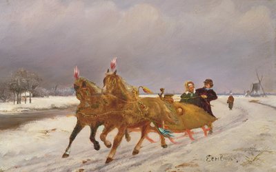 Troika in the Snow by Otto Eerelman