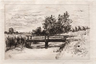 Bridge, Schleissheim, 1879 by Otto H. Bacher