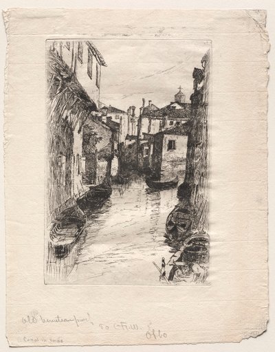 Canal in Venice by Otto H. Bacher