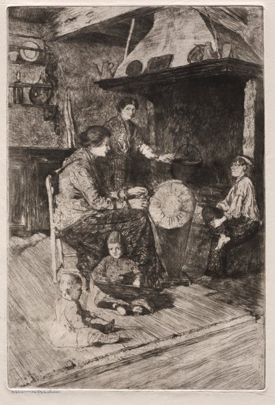 Etchings of Venice: The Lace Makers by Otto H. Bacher