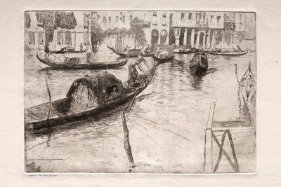 Etchings of Venice: Traghetto San Felice by Otto H. Bacher