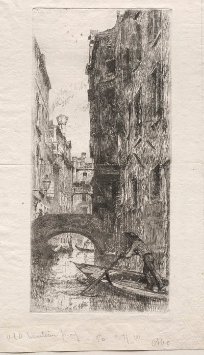 Ponte del Pistor, Venice, 1880 by Otto H. Bacher