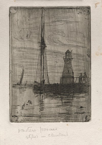 River Pier, 1890 by Otto H. Bacher