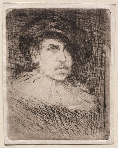 Self-Portrait in Costume by Otto H. Bacher