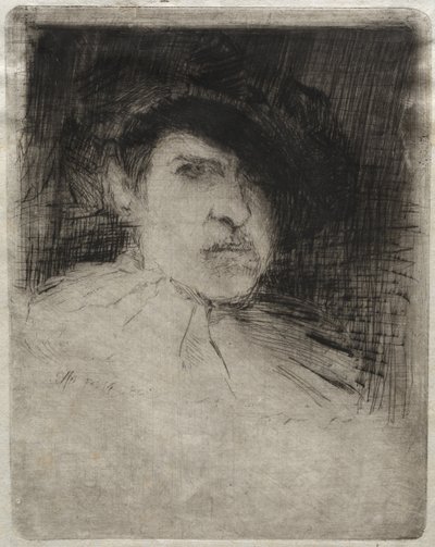 Self-Portrait in Costume by Otto H. Bacher