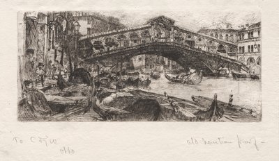 The Rialto, Venice by Otto H. Bacher