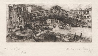 The Rialto, Venice by Otto H. Bacher