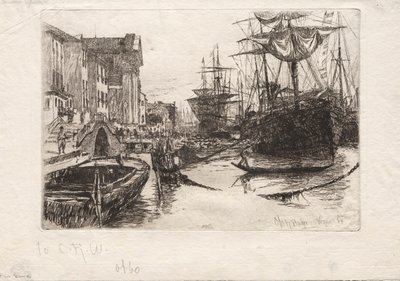 View in Venice, 1880 by Otto H. Bacher