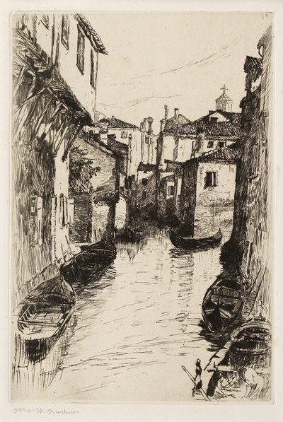 A Canal in Venice by Otto Henry Bacher