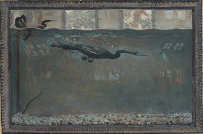Diving Cormorant by Otto Henry Bacher