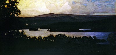 Northern Lights in the Archipelago by Otto Hesselbom