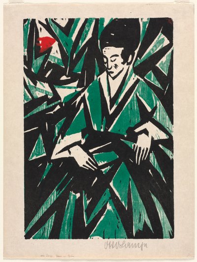 Woman in Green by Otto Lange