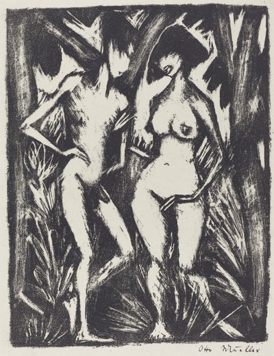 Adam and Eve by Otto Müller