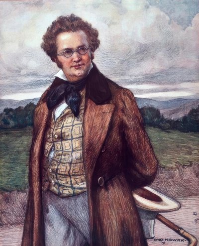 Schubert as a Walker / Nowak 1900 by Otto Robert Nowak