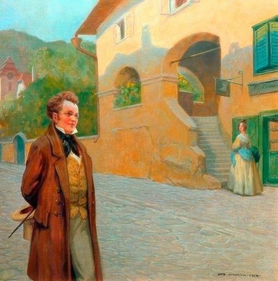 Schubert on a Walk through Lower Austria by Otto Robert Nowak