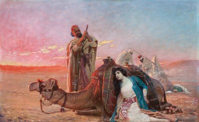 A Rest in the Desert by Otto Pilny