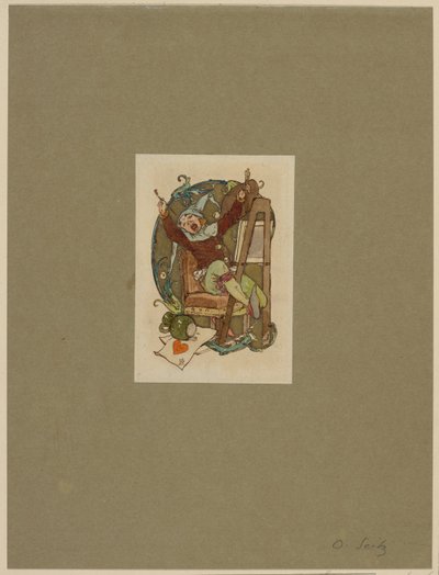 Gnome at the Easel by Otto Seitz