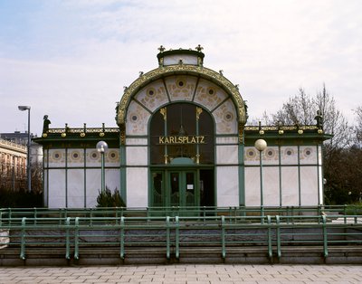 The Otto Wagner Pavilion on Karlsplatz by Otto Wagner