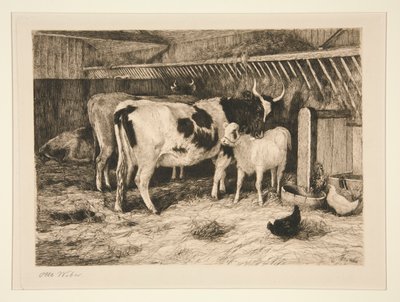 Maternal Caress by Otto Weber