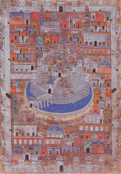 Map of Aleppo, c.1600 by Ottoman School