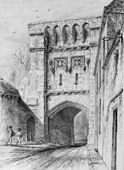 West Gate Winchester, c.1830 by Owen Brown Carter