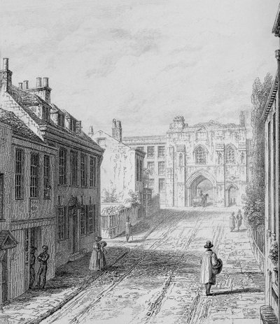 West Gate Winchester looking West, c.1830 by Owen Brown Carter