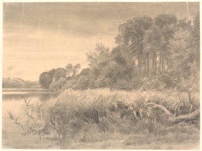 Landscape with a Forest Lake. Gurre Lake by P.C. Skovgaard