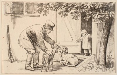 The Man, the Kid, and the Dog by P.C. Skovgaard