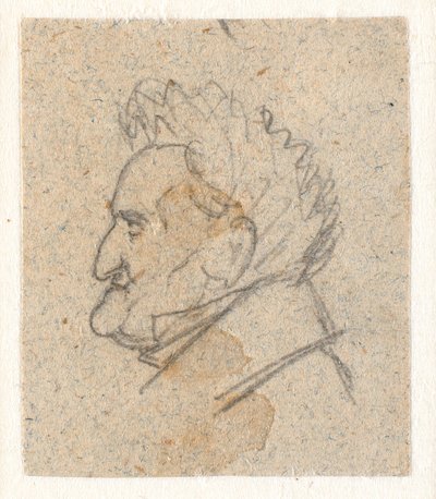 Profile Portrait of the Flower Painter C.D. Fritzsch by P.C. Skovgaard