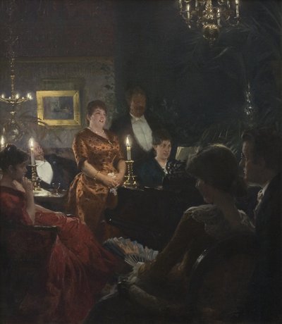 A Duet by Peder Severin Krøyer