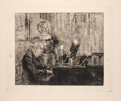 Edvard and Nina Grieg at the Piano by Peder Severin Krøyer