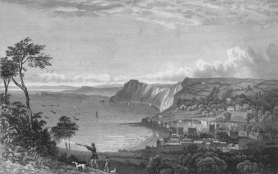 Sidmouth, From the Cliffs, Towards Seaton, 1832 by P. Heath