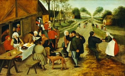Peasants at a Roadside Inn by P. the Younger Brueghel